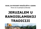 Jeruzalem u ranoislamskoj tradiciji - gost predavač doc. dr. sc. Boris Havel na Odjelu za povijest